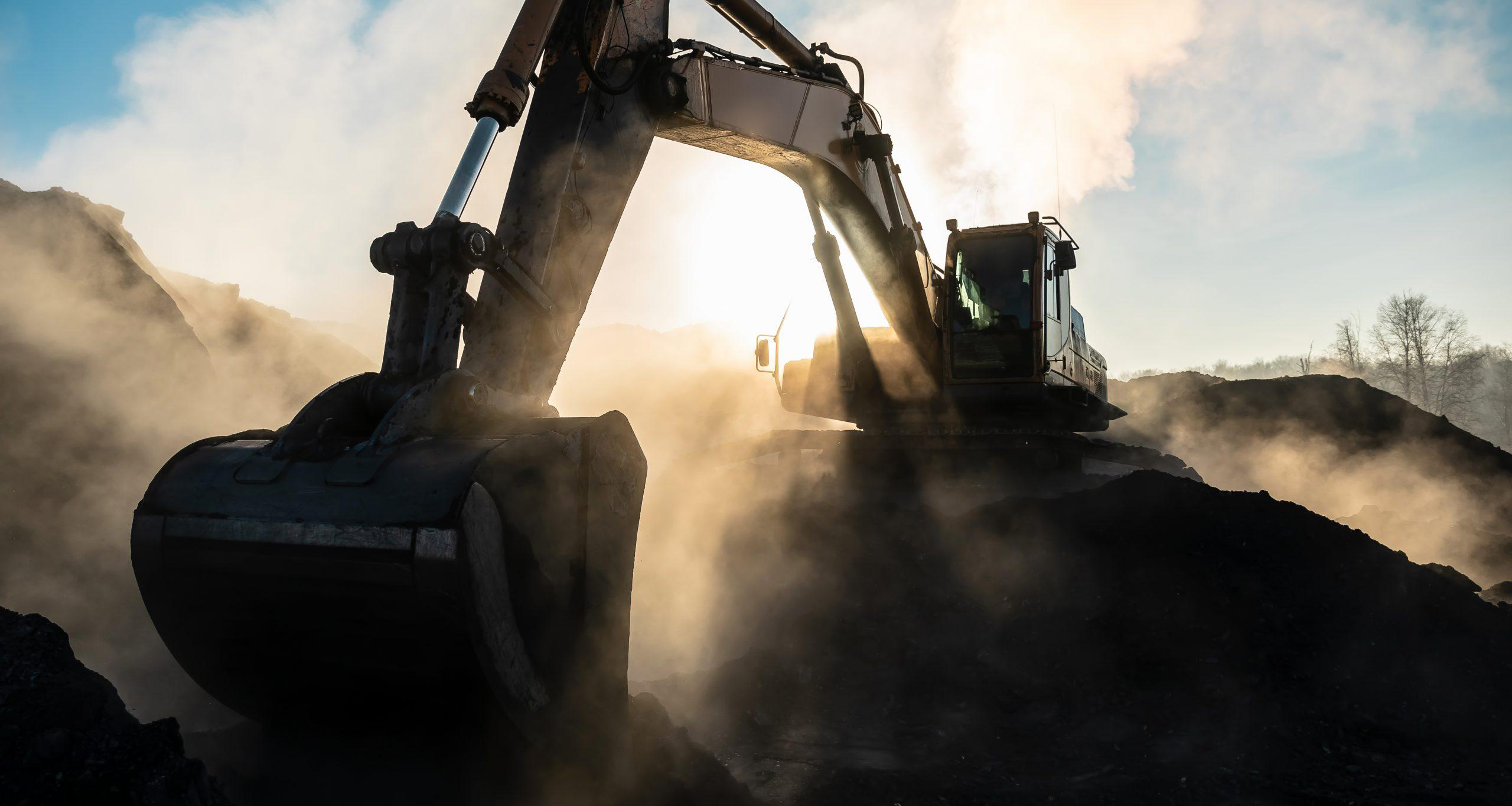 Excavator on a North Georgia job site